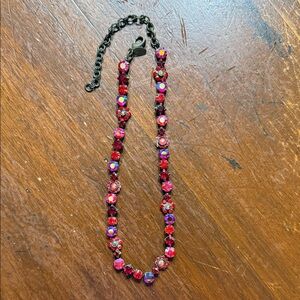 Sorrelli Vibrant Red and Purple Necklace
